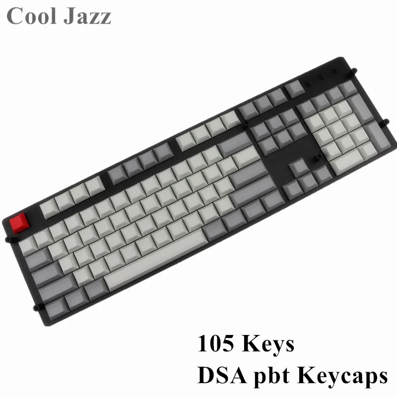 Прохладный Jazz DSA профили пустые клавиши 108 Толстая клавиатура pbt для механической