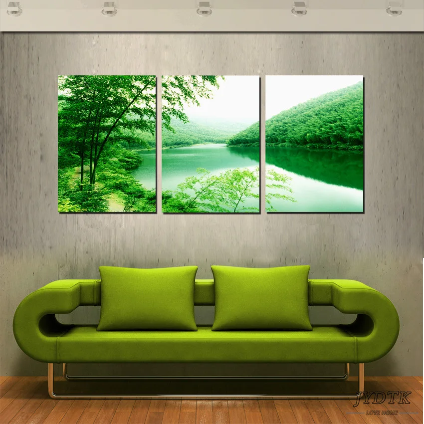 Пакет почты Семья украшения парусина принт Настенная роспись 3 без рамы картина