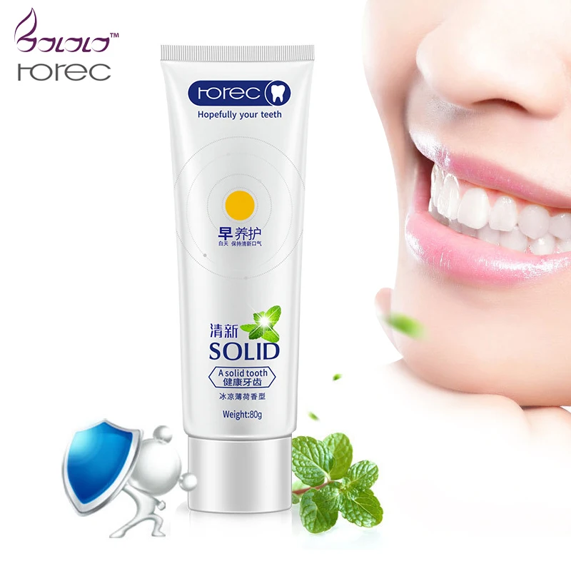 ROREC бренд 80 г зубная паста свежая Клюква Отбеливание Удаляет желтые пятна