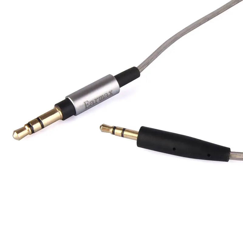 Обновленный сменный посеребренный аудиокабель для наушников Sennheiser mm400-x mm450-x HD500