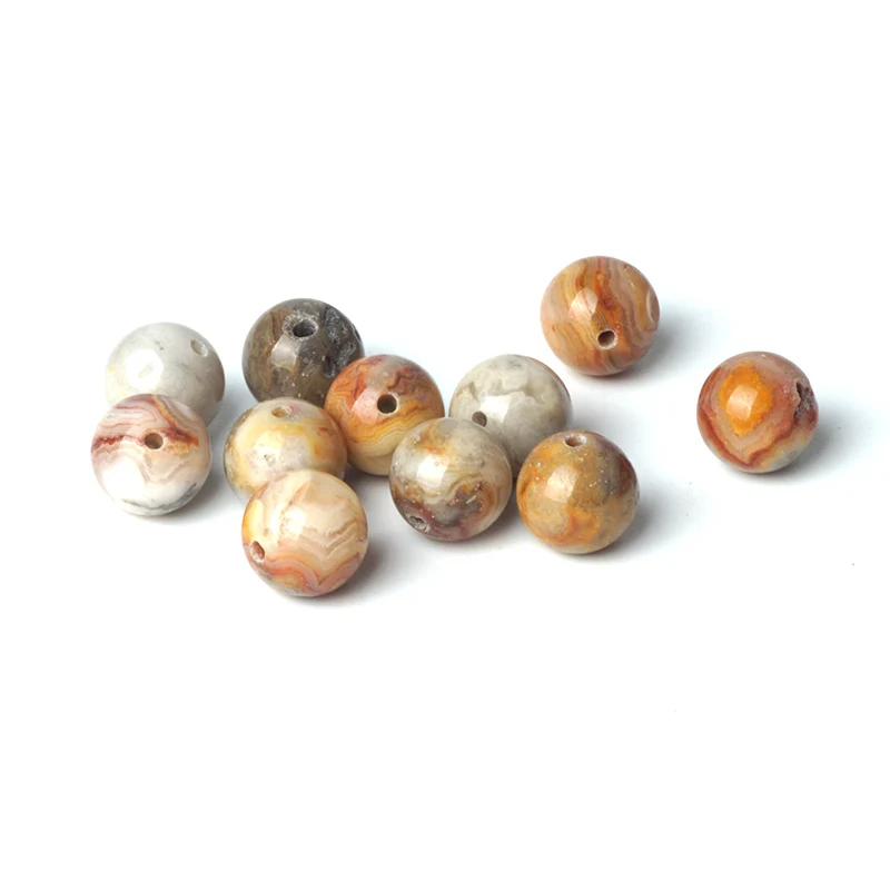 TopGoods бусины из натурального камня Crazy Agate свободные халцедоны четки 6/8/10 мм камень