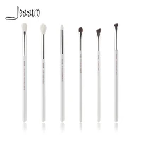 jessup pearl whitesilver professional makeup brushes set make up brush tools kit eye shader liner natural synthetic hair