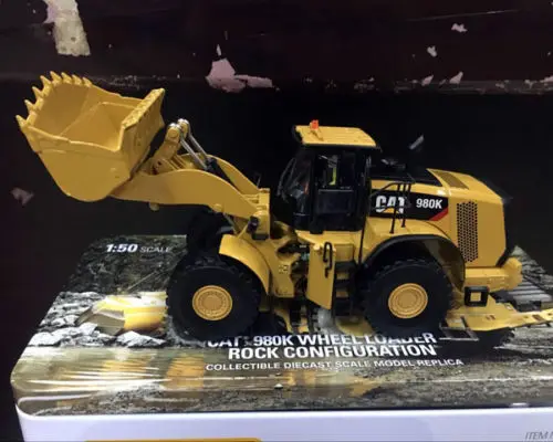 Гусеница Cat 980 K колесный погрузчик рок конфигурации 1/50 масштаб металлические