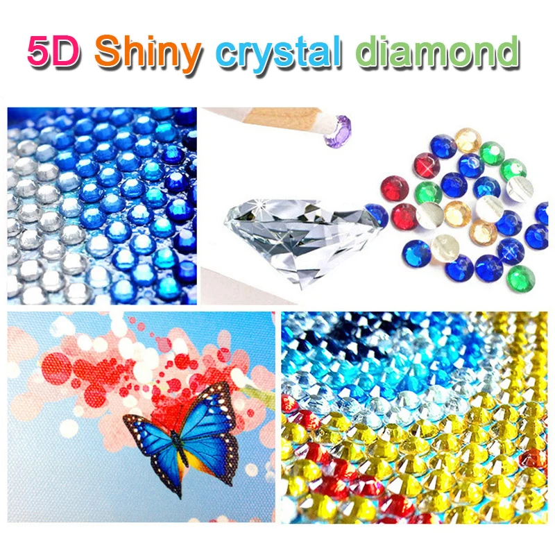 5D DIY круглая блестящая кристальная дрель Алмазная Картина Вышивка крестом