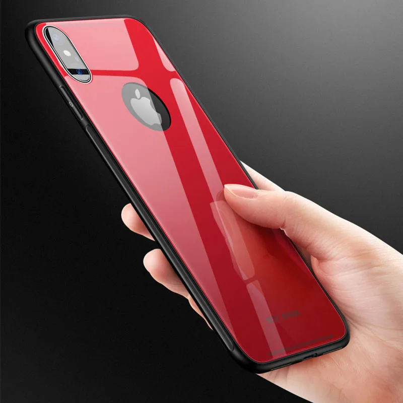 SemgCeKen роскошный стеклянный зеркальный чехол для iPhone 5 5S SE 6 s 6plus 7 plus 8 8plus