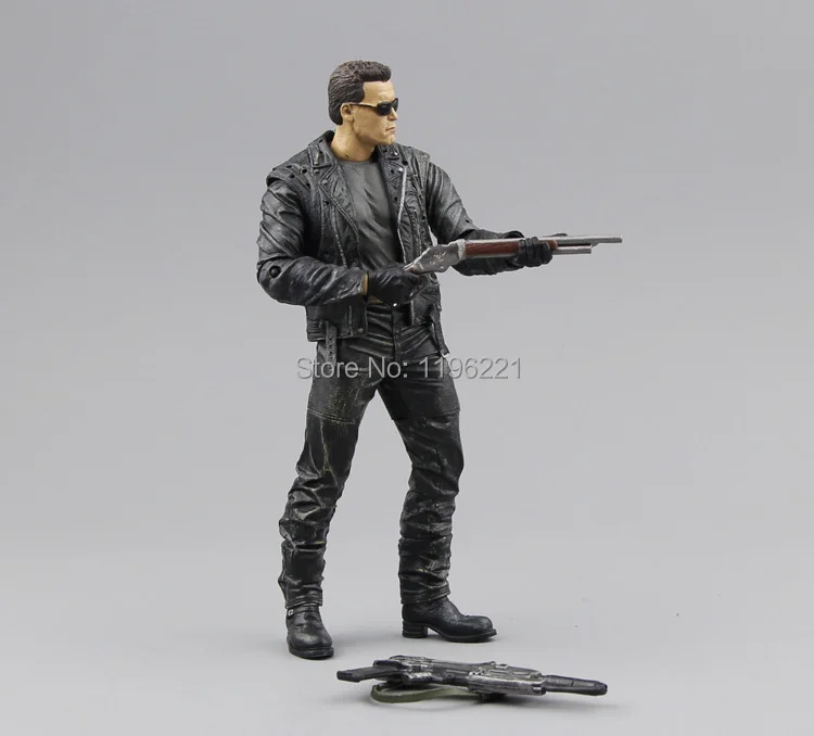 Без коробки) NECA Терминатор 2 фигурка T800 Cyberdyne Showdown ПВХ фигурка игрушка " 18 см MVFG132