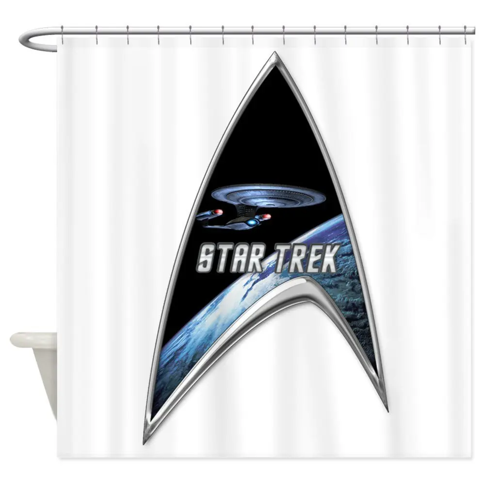Startrek Command Silver Signia Enterprise D. Png Sh-декоративная тканевая занавеска для душа (69 &quotx 70&quot)