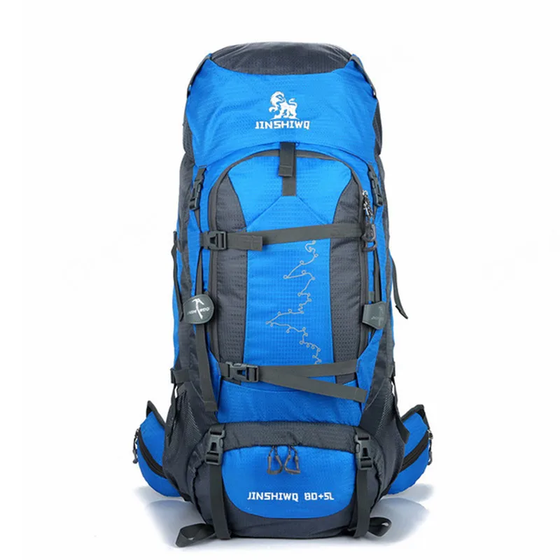 Blue 85L водонепроницаемый наружный походный рюкзак, Мужская нейлоновая спортивная сумка, рюкзак для кемпинга, путешествий, альпинизма, мужской рюкзак - Цвет: Blue