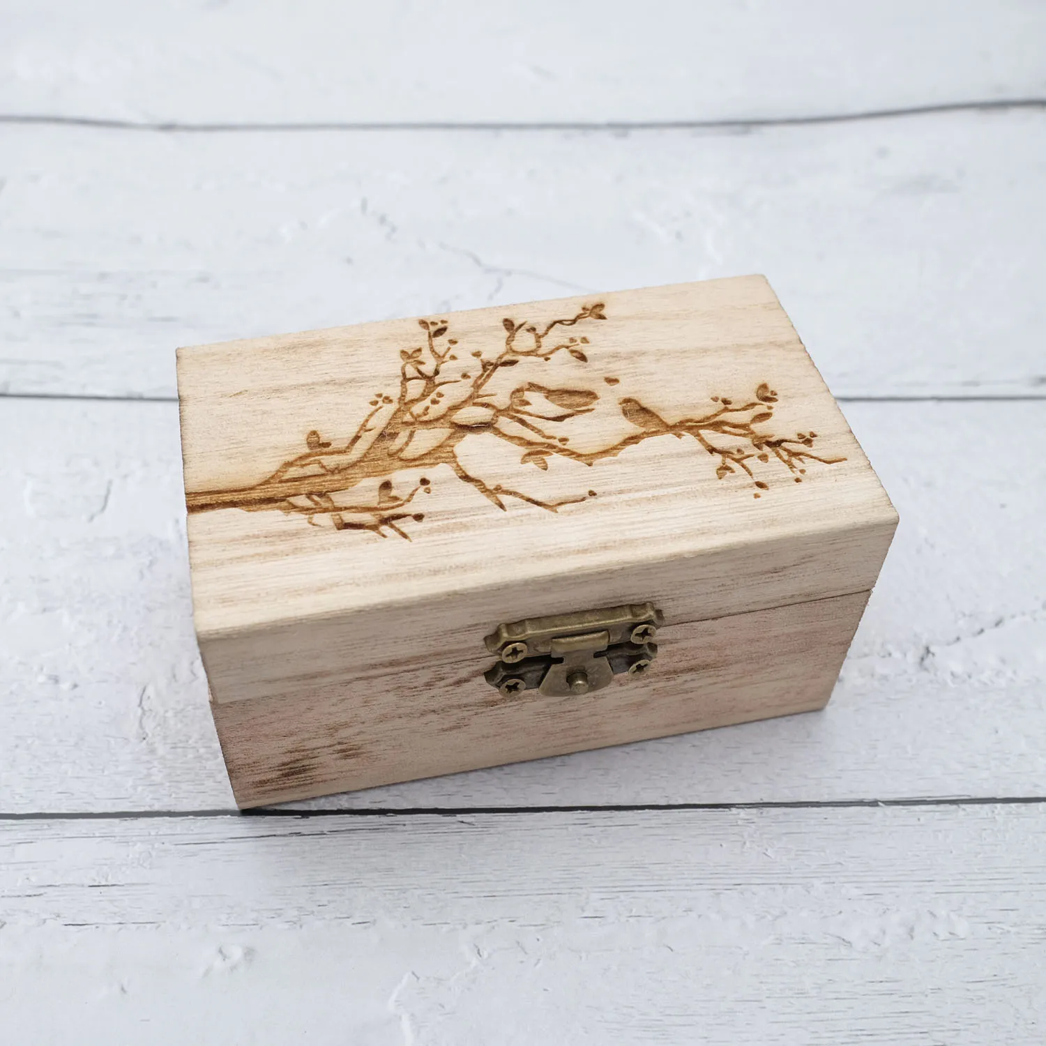 Держатель для обручального кольца в виде птиц Персонализированная Коробка