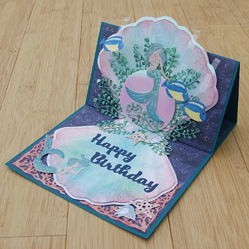 Металлические Вырубные штампы из морских водорослей новые трафареты для