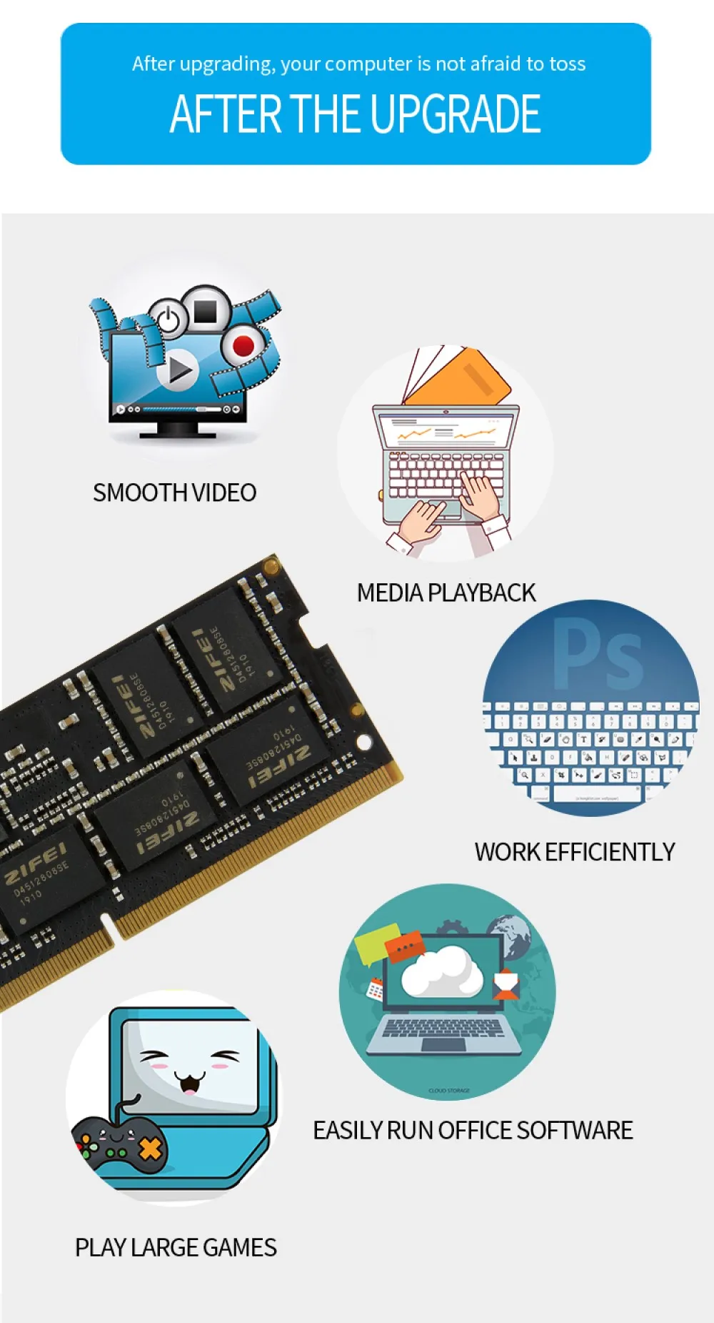 ZIFEI DDR4 8 ГБ 4 ГБ 16 ГБ 2133 2400 МГц so dimm SD ram ноутбук Память ram
