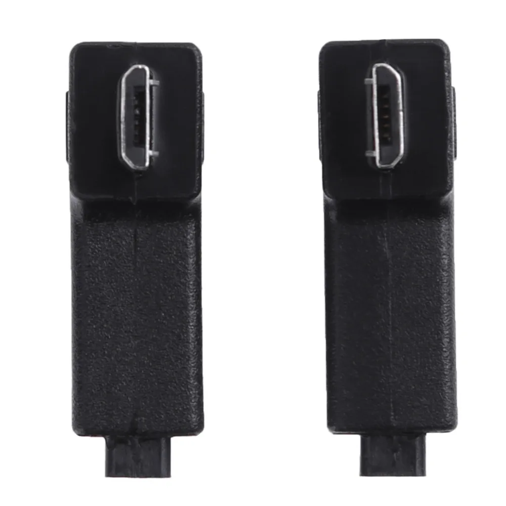 2 шт. 90 градусов прямоугольный переходник Micro USB мама папа L образный адаптер