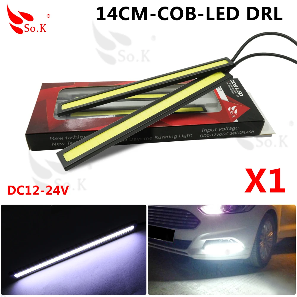 2 шт. дневные ходовые огни 14 см DRL COB светодио дный LED обновление ультра яркий
