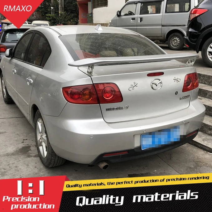 Для Mazda 3 RX8 спойлер 2006-2013 Высокое качество ABS Материал заднего крыла первоклассника Цвет задний спойлер для Mazda 3 седан