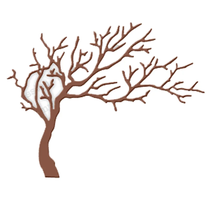 Металлические режущие штампы с широким деревом трафареты для скрапбукинга