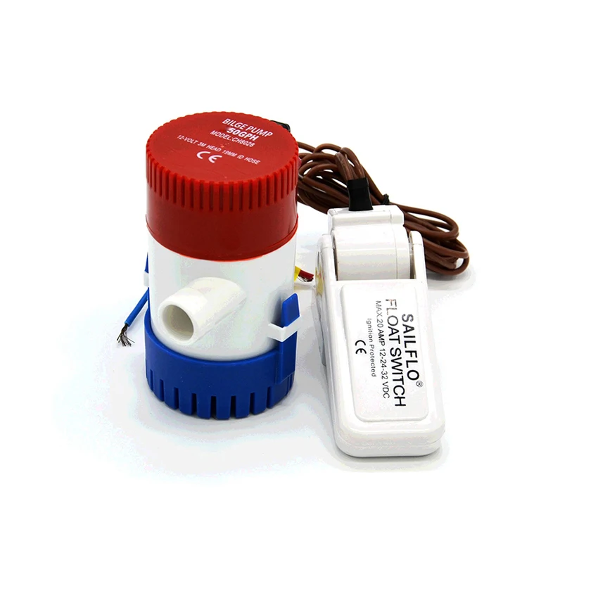 Погружной откачивающий насос 750 Гал/ч 12 В с переключателем откачки электрический