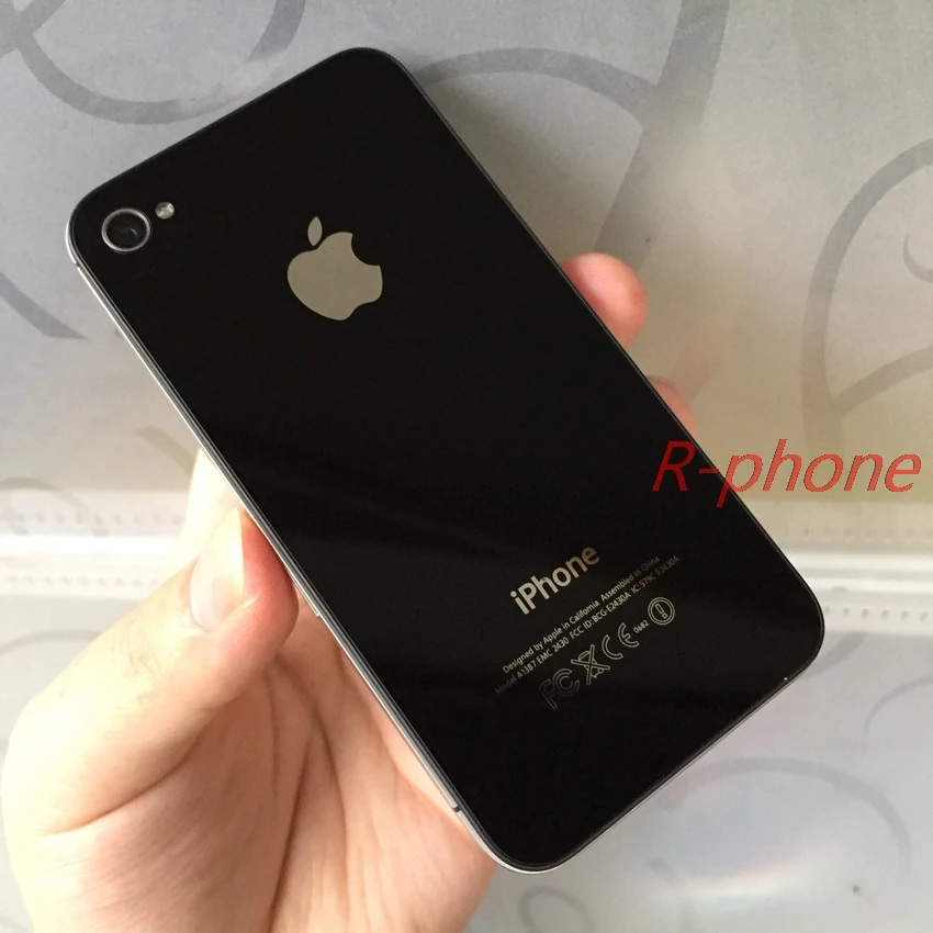 Б/у оригинальные мобильные телефоны Apple iPhone 4S 512MB 64GB 3," A5 двухъядерный 8MP wifi gps 3g WCDMA смартфон