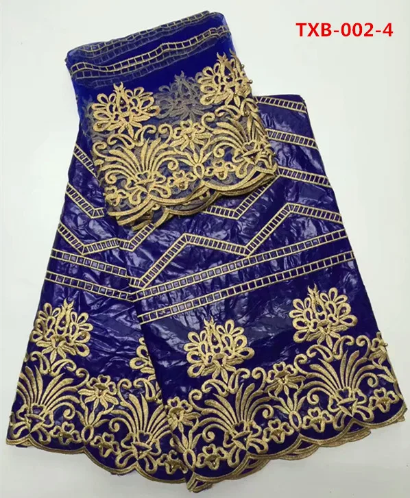 (5 ярдов/серия) новинка 2017 Базен Riche Getzner ткани белого цвета с золотой вышивкой для