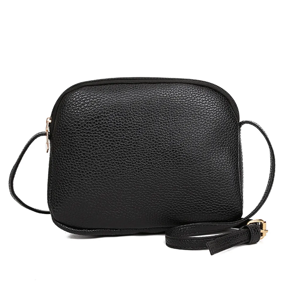 Женская сумка в винтажном стиле однотонная кожаная через плечо с рисунком личи