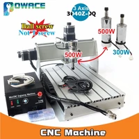 3 axis 3040z dq 500w parallel port desktop ball screw 3040 cnc router engraving milling machine 220v