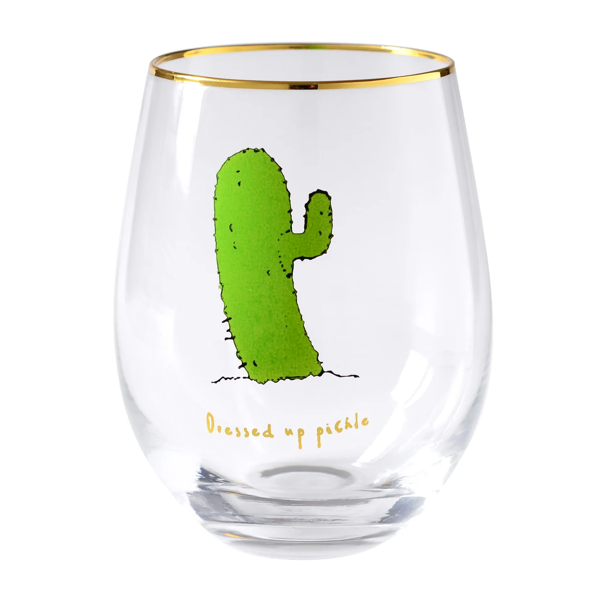 Cactus C Ins/Лидер продаж, с каймой золотистого цвета вина Стекло очаровательный Кристал Фламинго Mr Лось кактус кошка с фильтром для кофемашины Nespresso для виски, коктейлей, чашка, сок Стекло es - Цвет: Cactus C