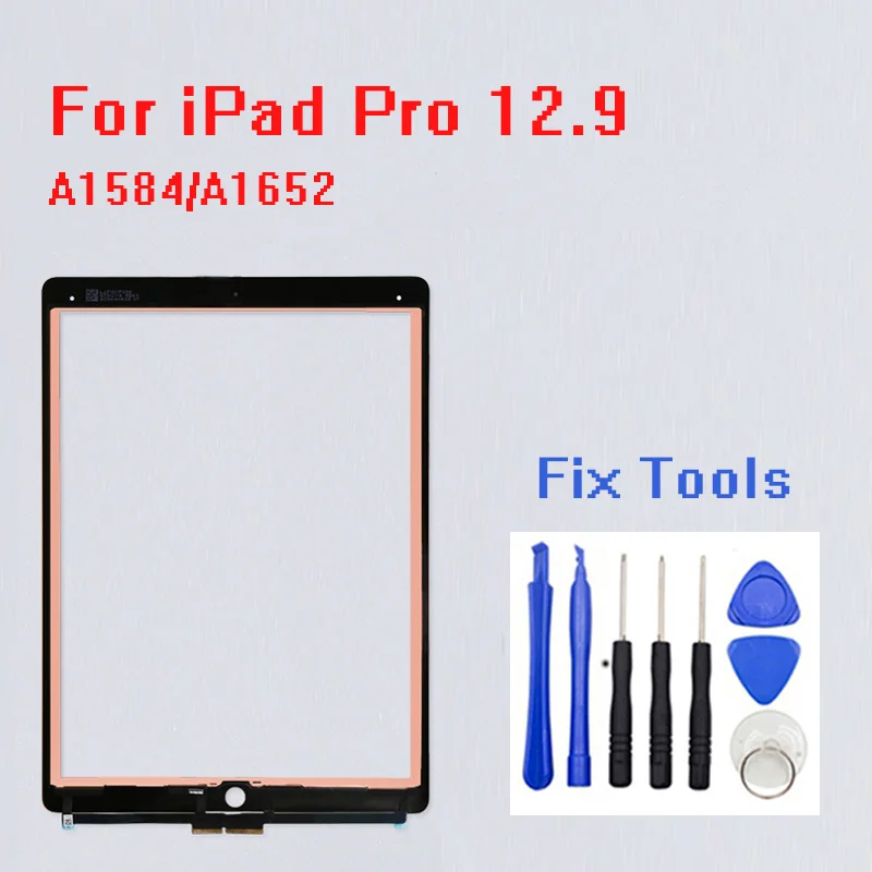 

New Touch Screen for Apple iPad Pro 12.9 Front Glass Panel Digitizer Replacement A1584 A1652