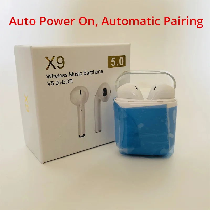 X9 White Новинка i9S TWS Мини Bluetooth наушники Беспроводная гарнитура наушники Bluetooth 5,0 стерео спортивные наушники с микрофоном для телефона Andorid - Цвет: X9 White