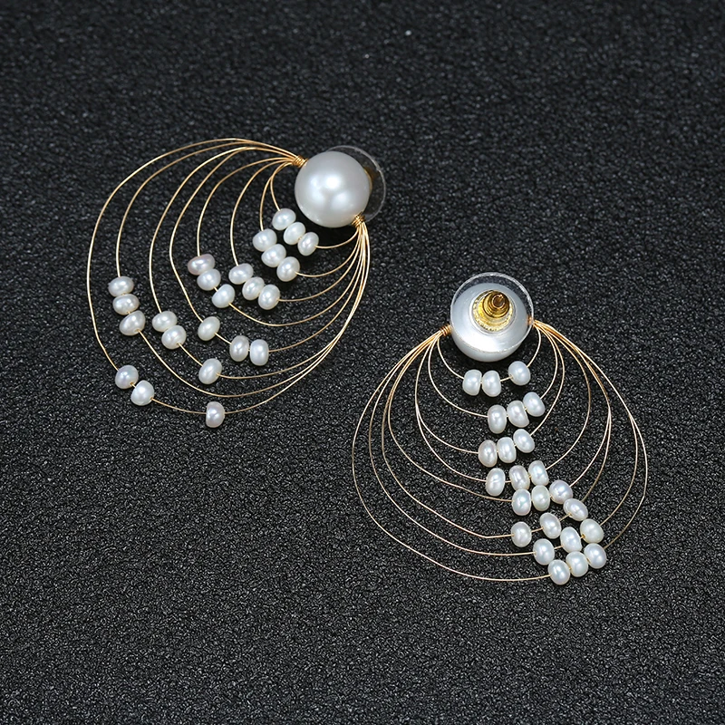 2019 распродажа роскошные висячие серьги ручной работы с жемчугом 3-4 мм/10-11 мм