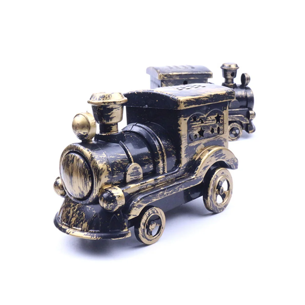 Ветер до тянуть линии ретро локомотив с рисунком героев из мультфильма детей