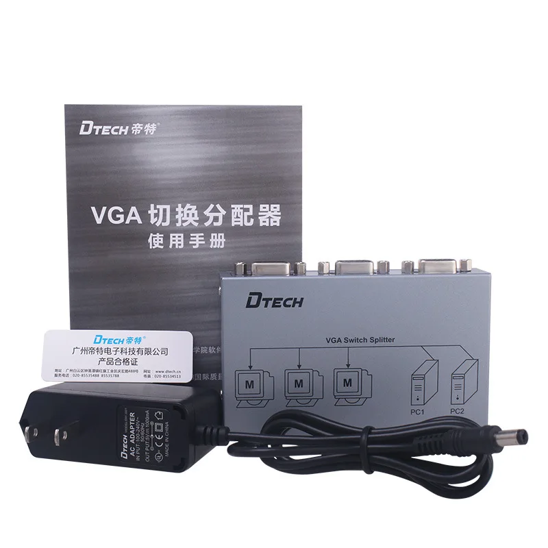 DT 7033 VGA коммутатор 2 в 3 выход HD сплиттер переключатель сплиттер| |