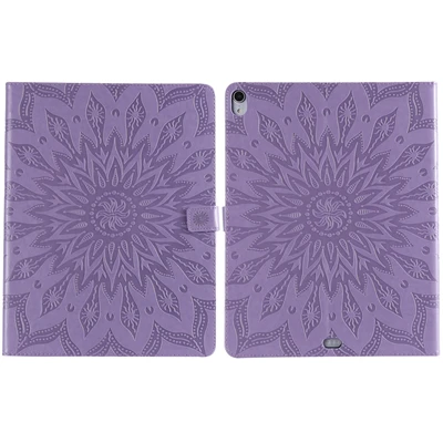 Purple Чехол для планшета для iPad Pro 12,9 A1876 A003 A1895 A2014 3D рельефный чехол-подставка с подсолнухом для нового iPad Pro 12,9 Чехол+ пленка - Цвет: Purple