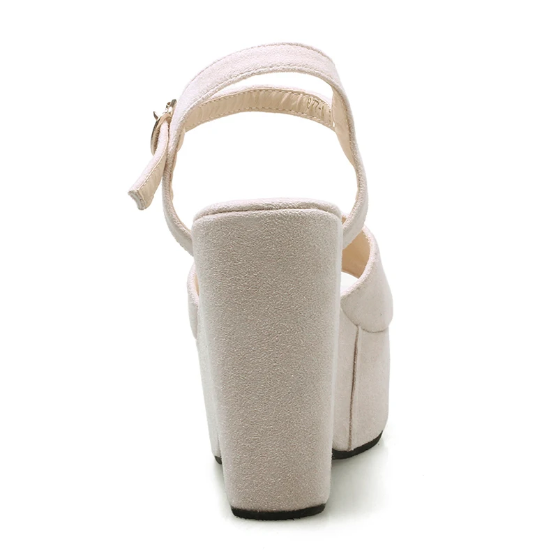 Женские босоножки на массивном каблуке Arden однотонные Босоножки платформе с