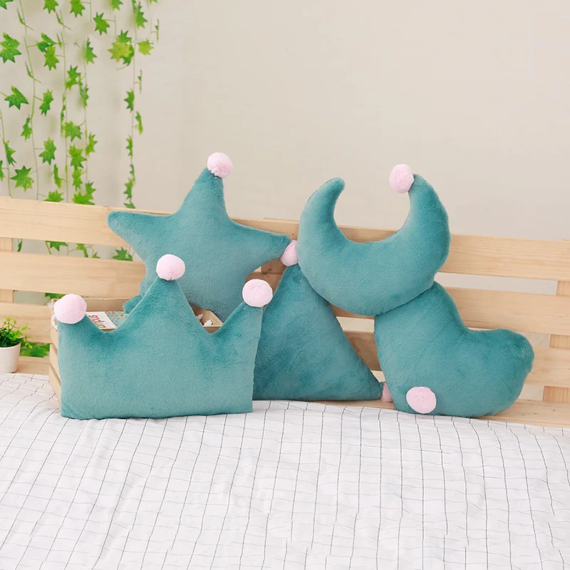 Подушка в форме звезды плюшевая искусственная подушка для дивана декоративный