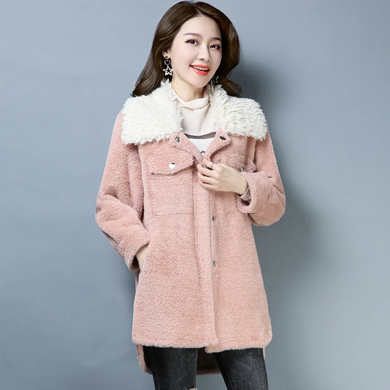 3 вида цветов Брендовое женское длинное пальто Осень зима OL Commuter новый хит цвет