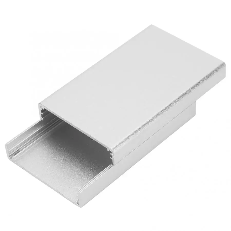 Алюминиевый корпус PCB инструмента электронная коробка охлаждения серебро 20*50*80
