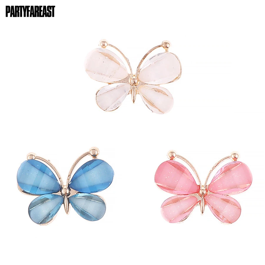 PF Бабочка Ювелирных Материалов Кабошон Украшения для Ожерелье Установки DIY
