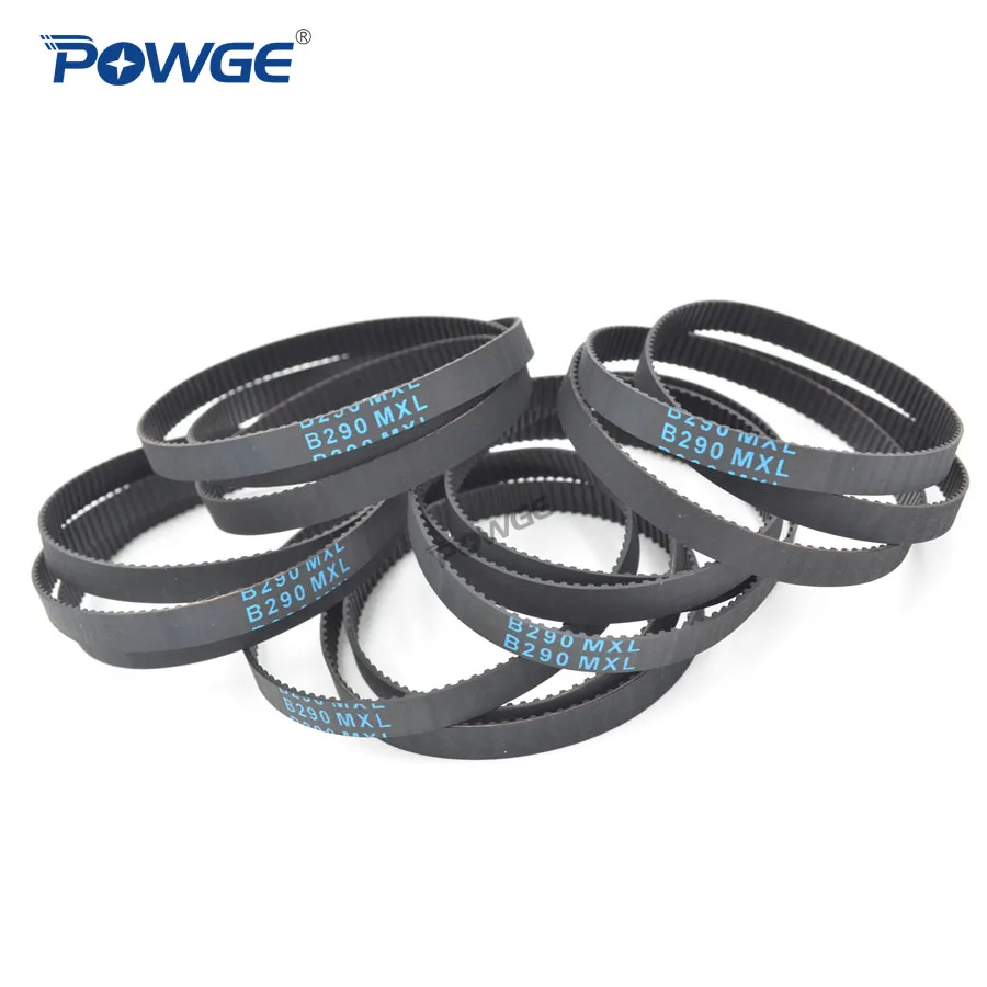 Ремень ГРМ POWGE MXL B283 B285 B290 B292 B295 ширина 6 35 мм 025 зубьев 283 285 290 292 синхронный ремень