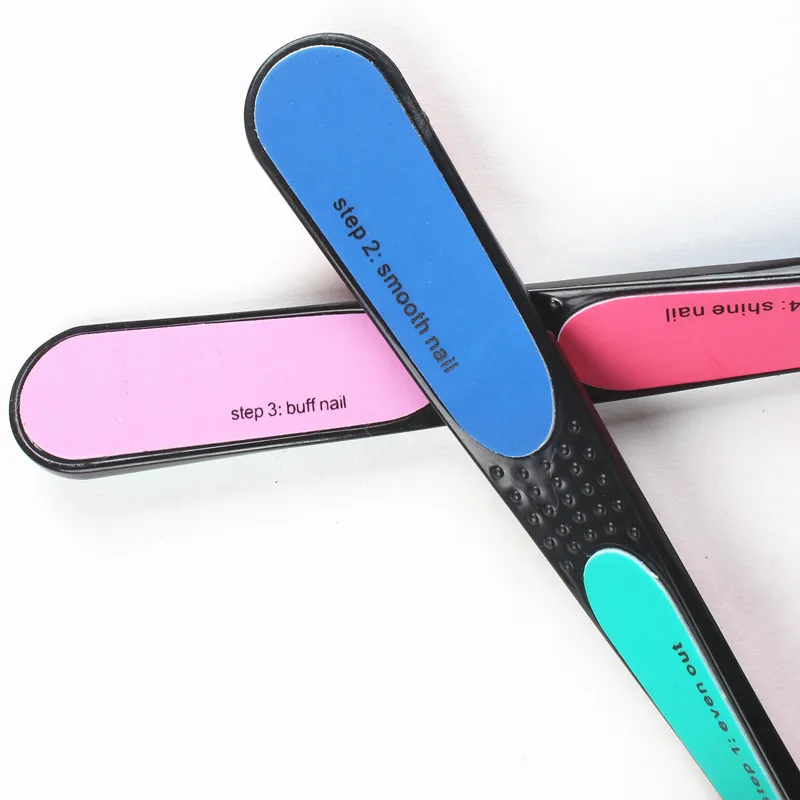 1 шт. пластиковые пилки для ногтей 4 стороны пилка профессиональные губки