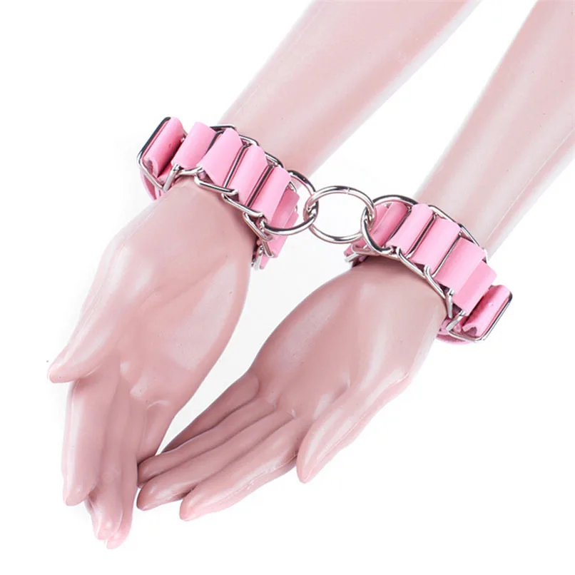 Искусственная кожа плетеные ручные манжеты взрослые игры косплей раб фетиш