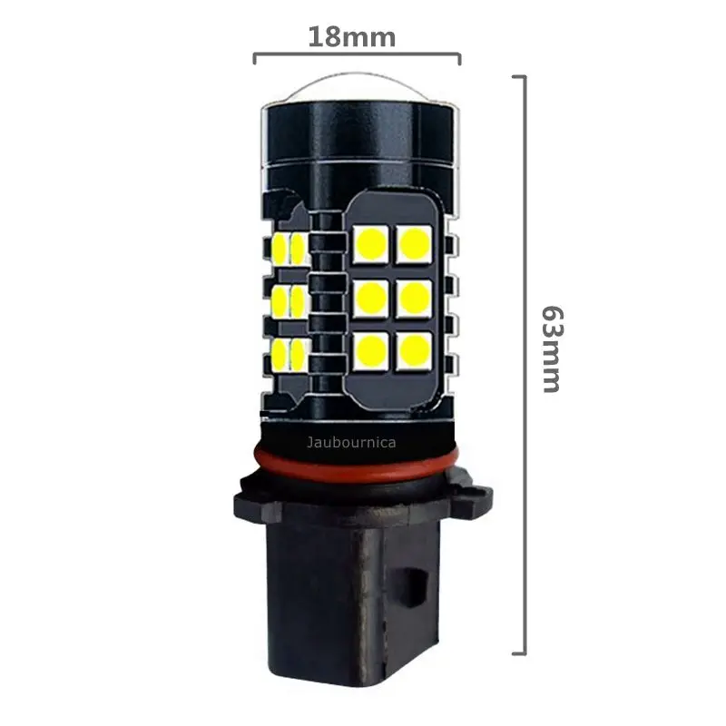 2 шт. супер яркие Автомобильные противотуманные фары P13W 1500Lm 27 SMD 3030 светодиодный
