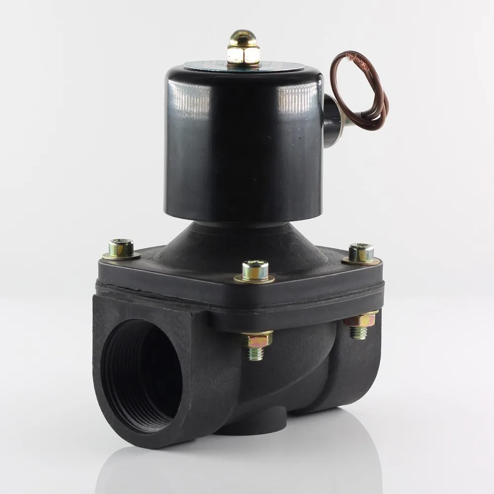 DN25 DN32 AC220 DC12V DC24V normally closed plastic solenoid valve the coil can work continuously for 24 hours without burning. |