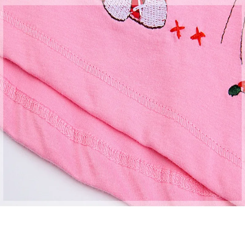 2017 Девушки Летние Повседневная Одежда Малыша Милые Футболки С Кролик Девушка 100%