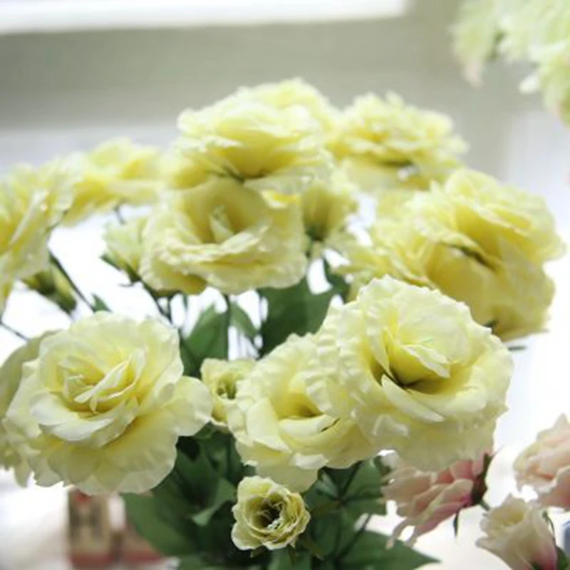 1 шт. разноцветные Искусственные цветы эустомы Цветочный Цветок Лизиантус