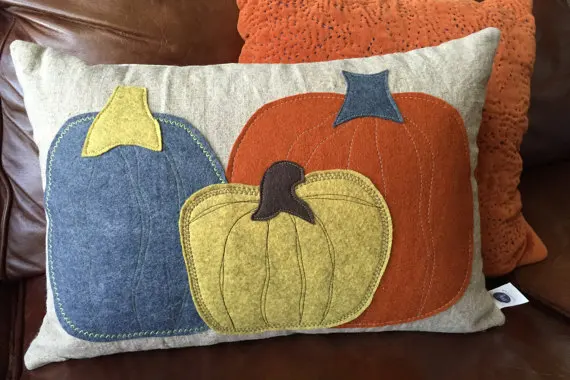 Креативные милые парусиновая обувь ручной работы тыквенная аппликация