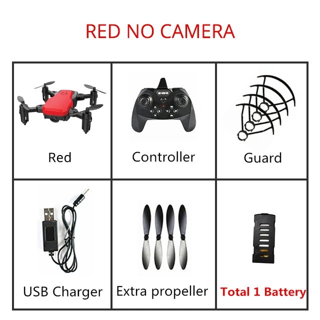 Red NO Camera SG800 мини-Дрон с HD камерой режим удержания высоты RC Квадрокоптер RTF WiFi FPV микро складной Вертолет VS E58 S9 S9HW M69 T10 H36 - Цвет: Red NO Camera