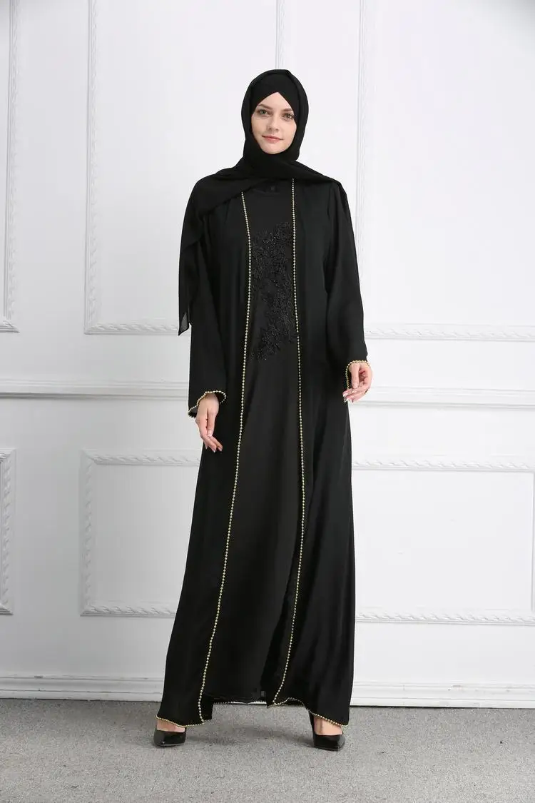 Женский мусульманский открытый кардиган абайя Средний восточное платье jilbaw Коктейльные Кафтан Вечерние Макси-платья арабское платье с изображением индейки пояс повседневные платья