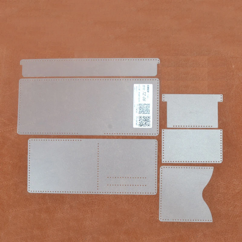 Новинка DIY складной кожаный бумажник ПВХ шаблон кожа ручная работа шитье Шаблон