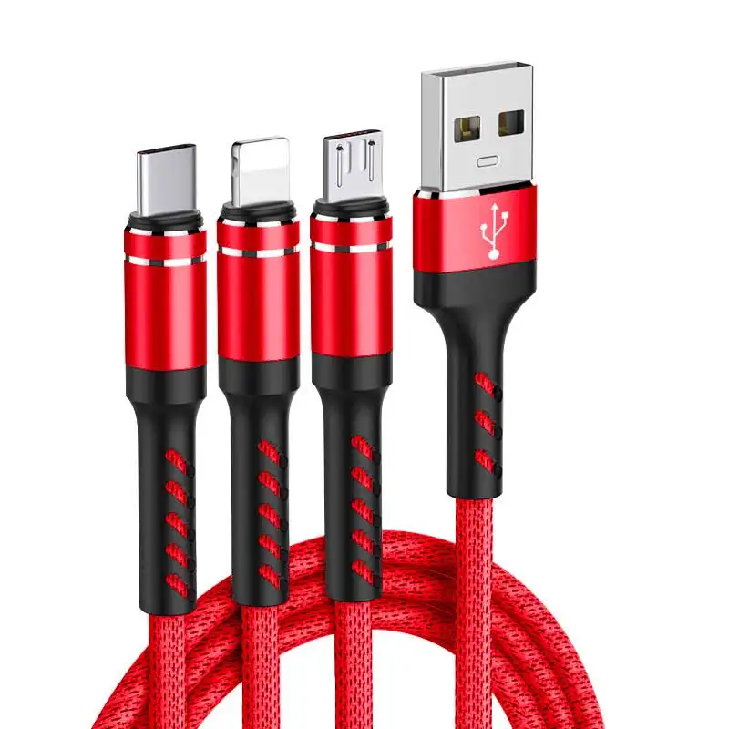 Usb зарядный кабель для huawei samsung type-c кабель для xiaomi oppo multi 3 в 1 зарядный шнур для oneplus Быстрый micro usb кабель