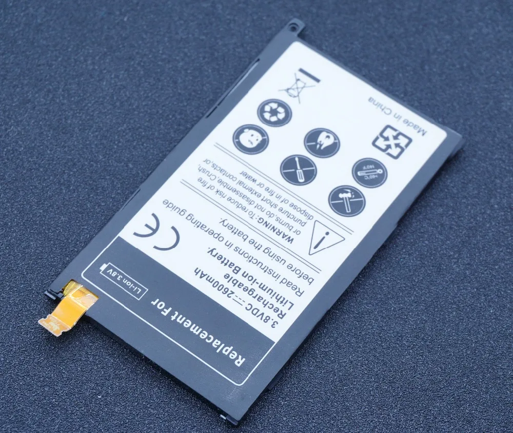 LehonS 1x2600 mAh LIS1529ERPC смартфон Замена литий полимерный аккумулятор для Sony Xperia Z1 Compact mini