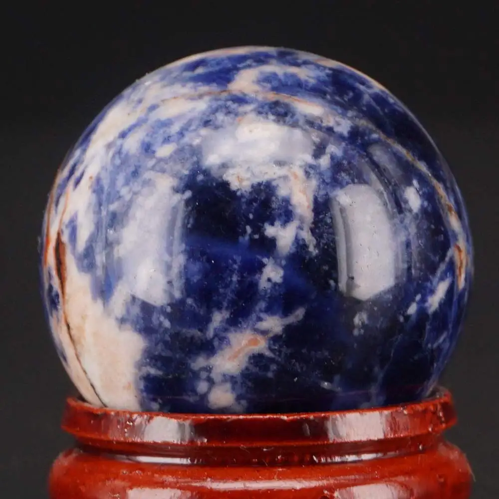 (1 2 &quot) 30 мм натуральный драгоценный камень синий содалитовый шар хрустальный